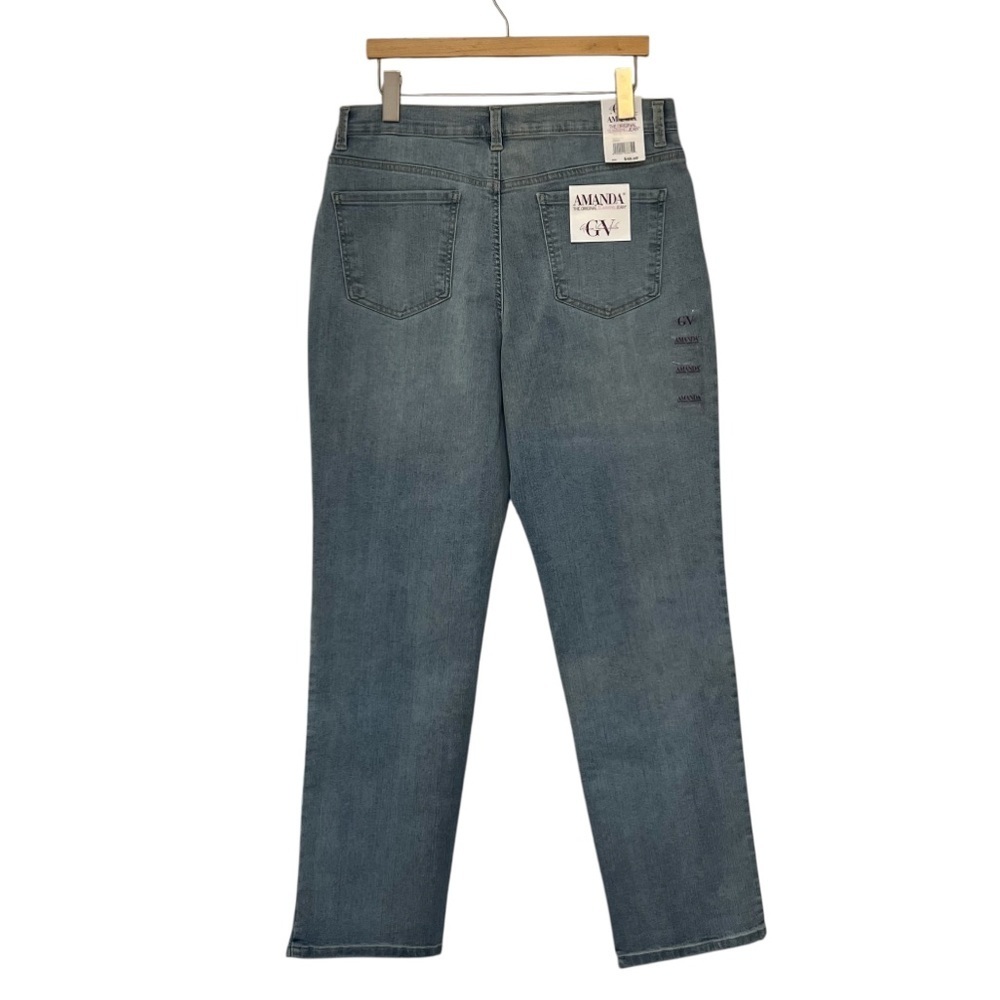 Gloria Vanderbilt Amanda Slimming Jeans Tapered Leg Size 14 NWT - Picture 4 of 11